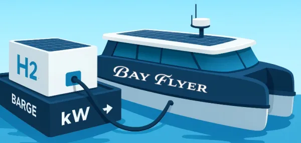 OnSite Floating Hydrogen Power Barge